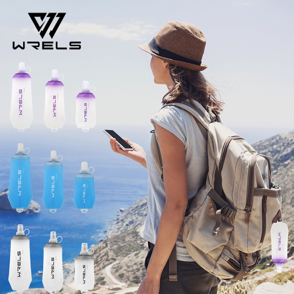 Water Bag Collapsible - WRELS Folding Collapsible Soft Flask TPU