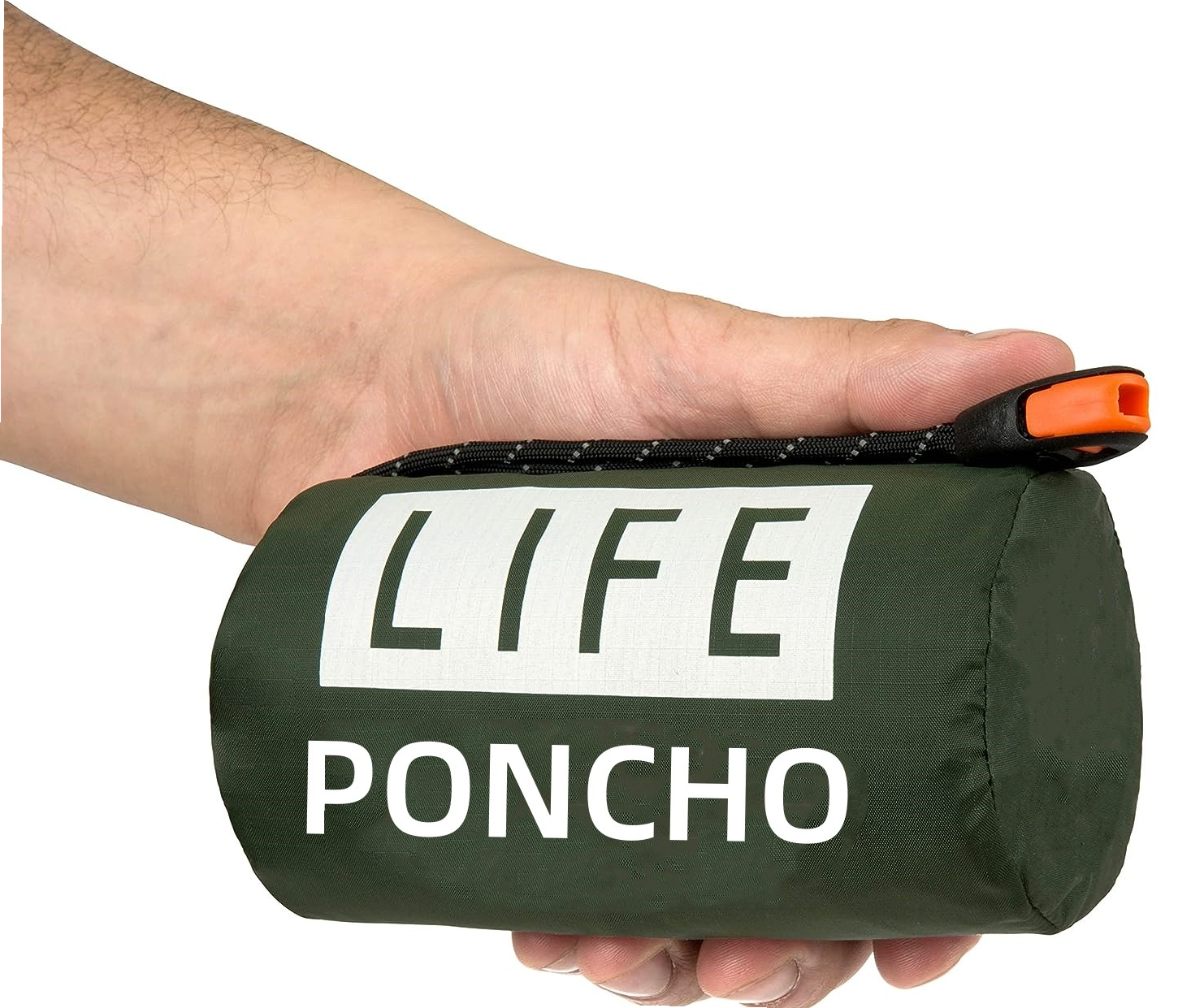 Survival Blanket Reflective - LIFE poncho Emergency Survival Rain Poncho