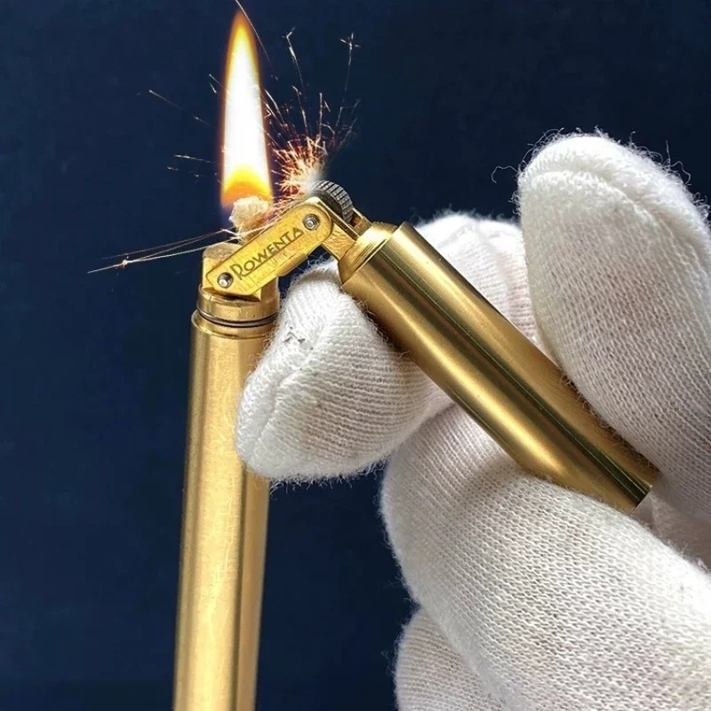 Fire Starting Kit - Retro Brass Lighter Nunchaku Style Free