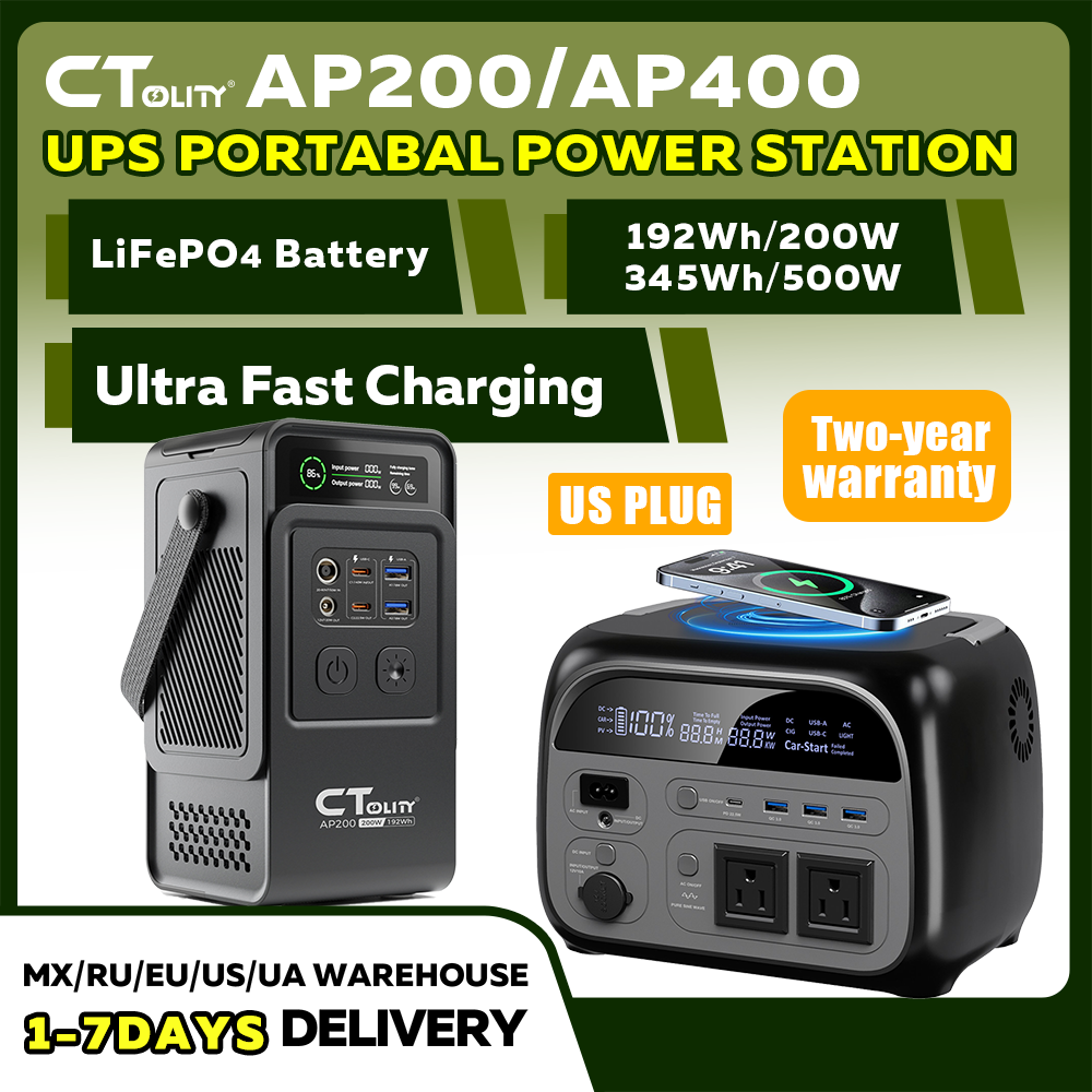 CTOLITY AP200 AP400 200W/500W  - مراجعة Solar Emergency Charger وسعره