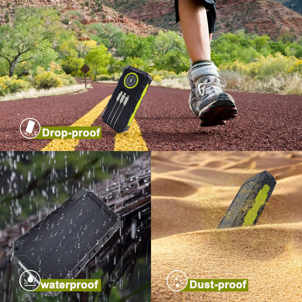 30000mAh Power Bank Waterproof - مراجعة Solar Emergency Charger وسعره