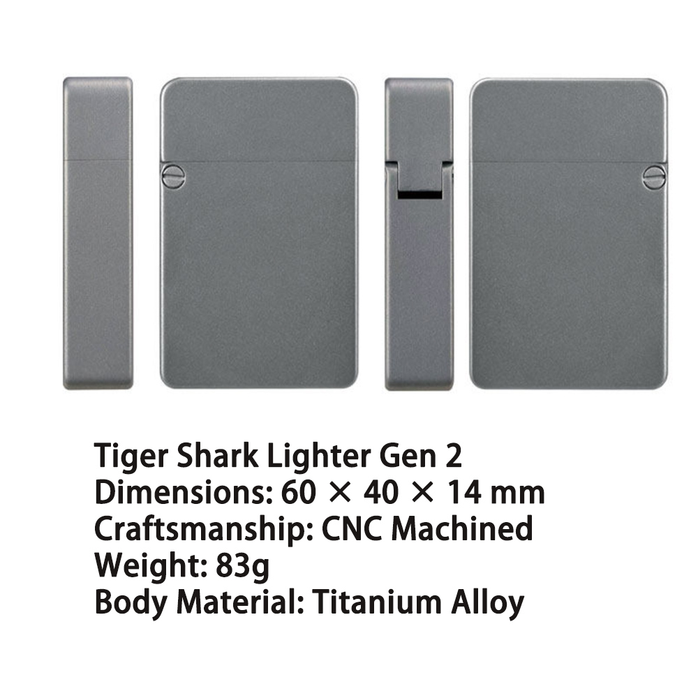 Titanium Alloy Trench Lighter  - مراجعة Fire Starting Kit وسعره