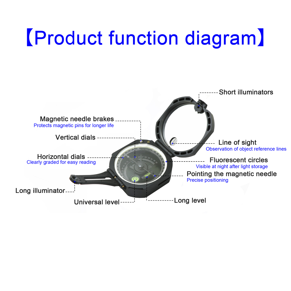Multifunctional Compass High-A - مراجعة Compass Lensatic وسعره