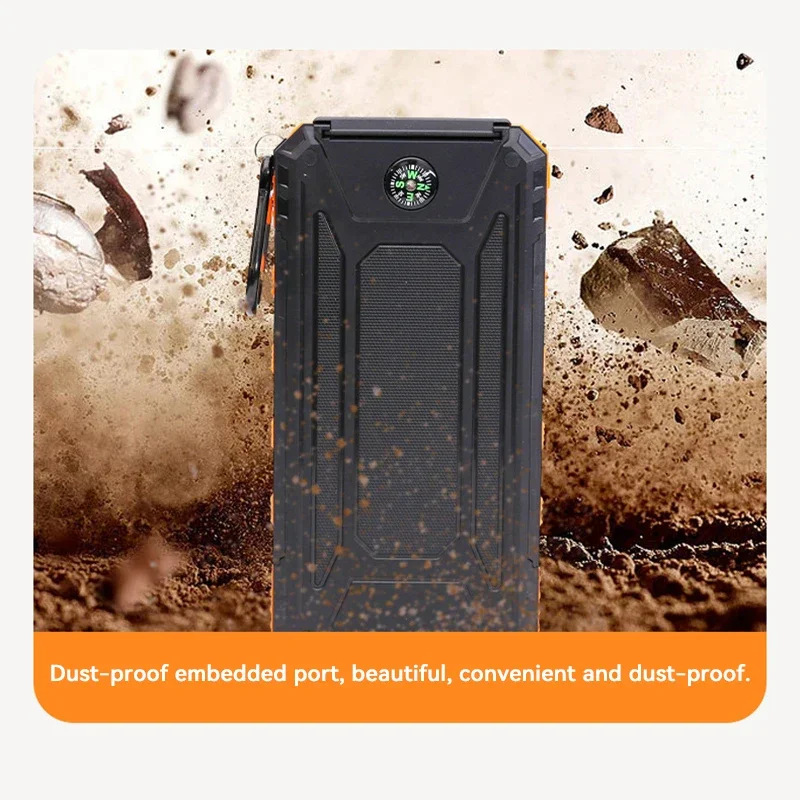200000mAh Solar Power Bank Por - مراجعة Solar Emergency Charger وسعره
