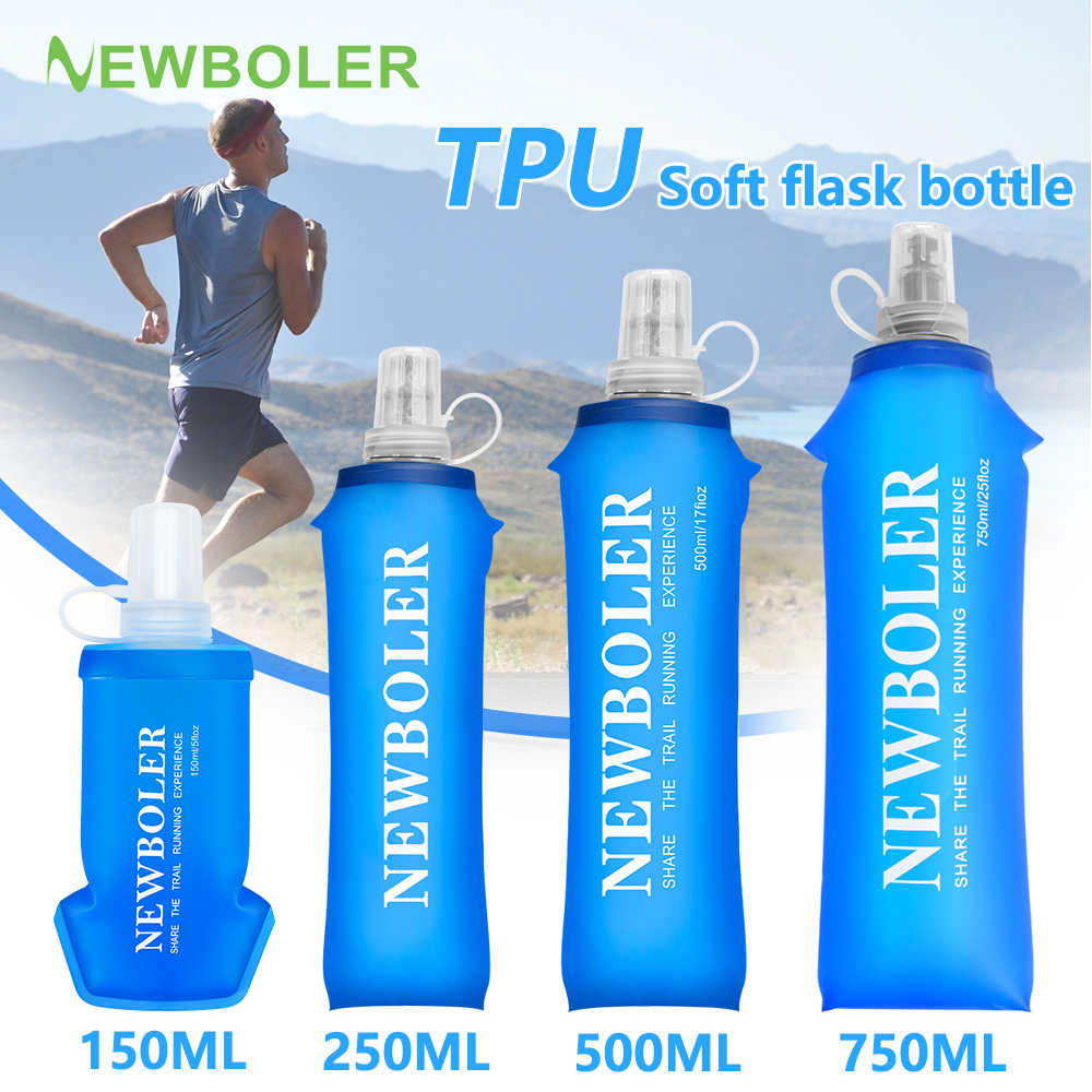 250/500/750ML Water Bottle TPU - مراجعة Water Bag Collapsible وسعره