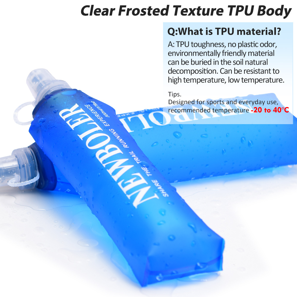 250/500/750ML Water Bottle TPU - مراجعة Water Bag Collapsible وسعره