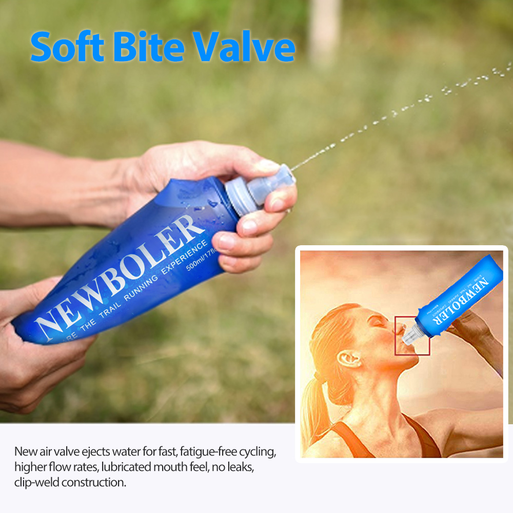 250/500/750ML Water Bottle TPU - مراجعة Water Bag Collapsible وسعره