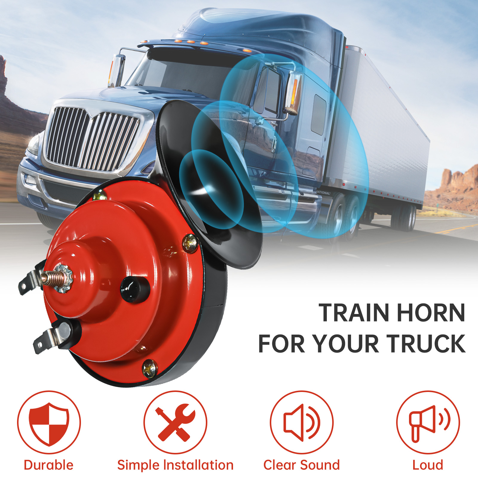12V Super Loud Train Horns 300 - مراجعة Emergency Whistle Loud وسعره