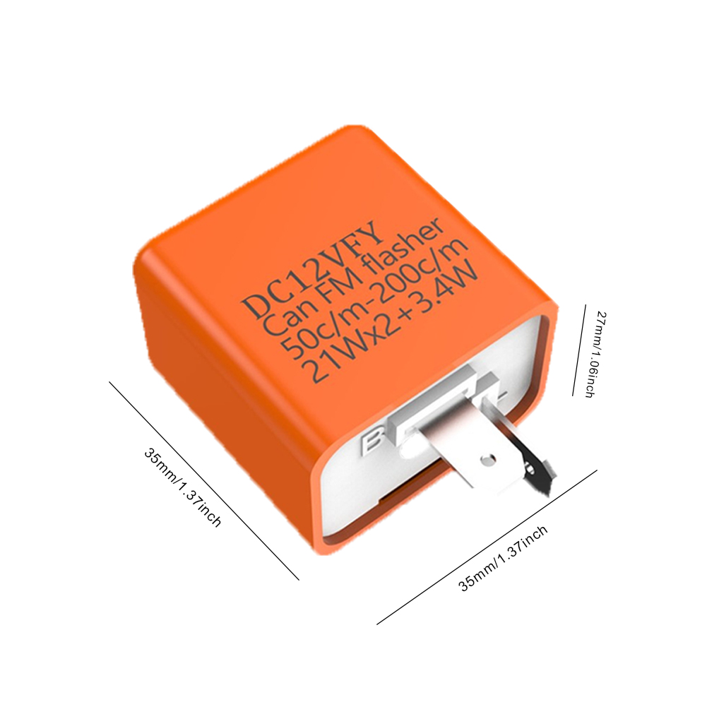 2Pin Motorcycle LED Flasher Re - مراجعة Signal Panel Orange وسعره