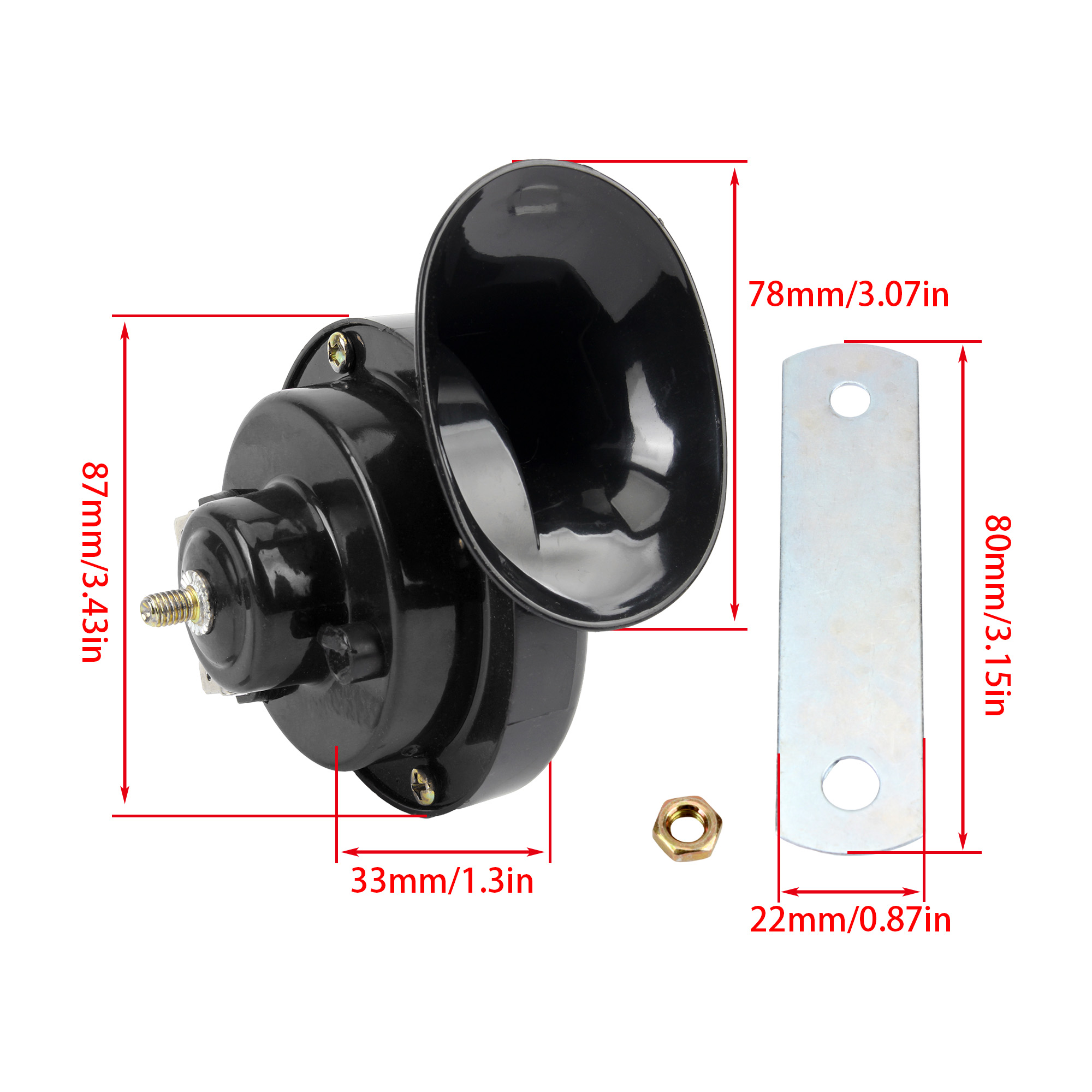 12V 24V Universal Trumpet Horn - مراجعة Emergency Whistle Loud وسعره