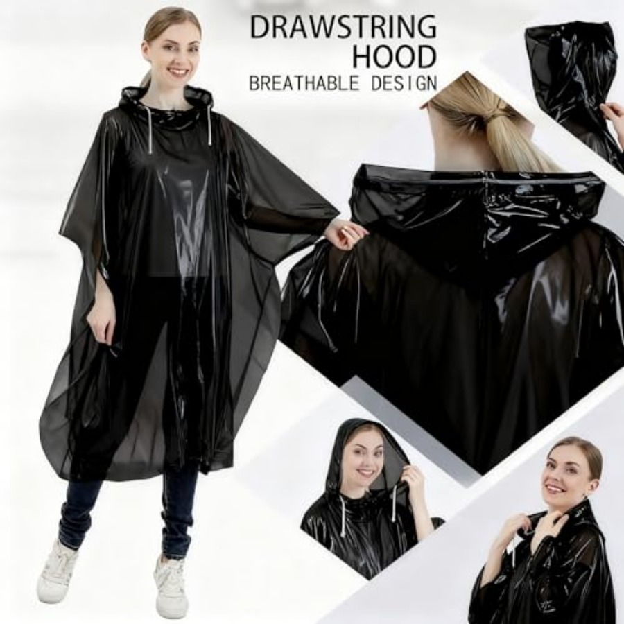 Disposable Rain Ponchos for /A - مراجعة Emergency Poncho Rain وسعره