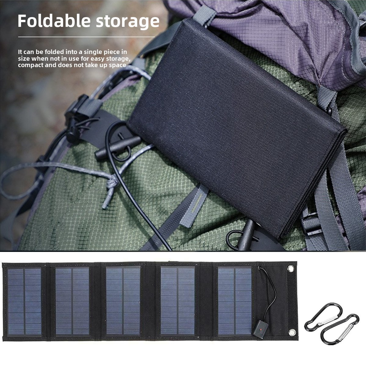 Backpack Carry Portable Foldab - مراجعة Solar Emergency Charger وسعره