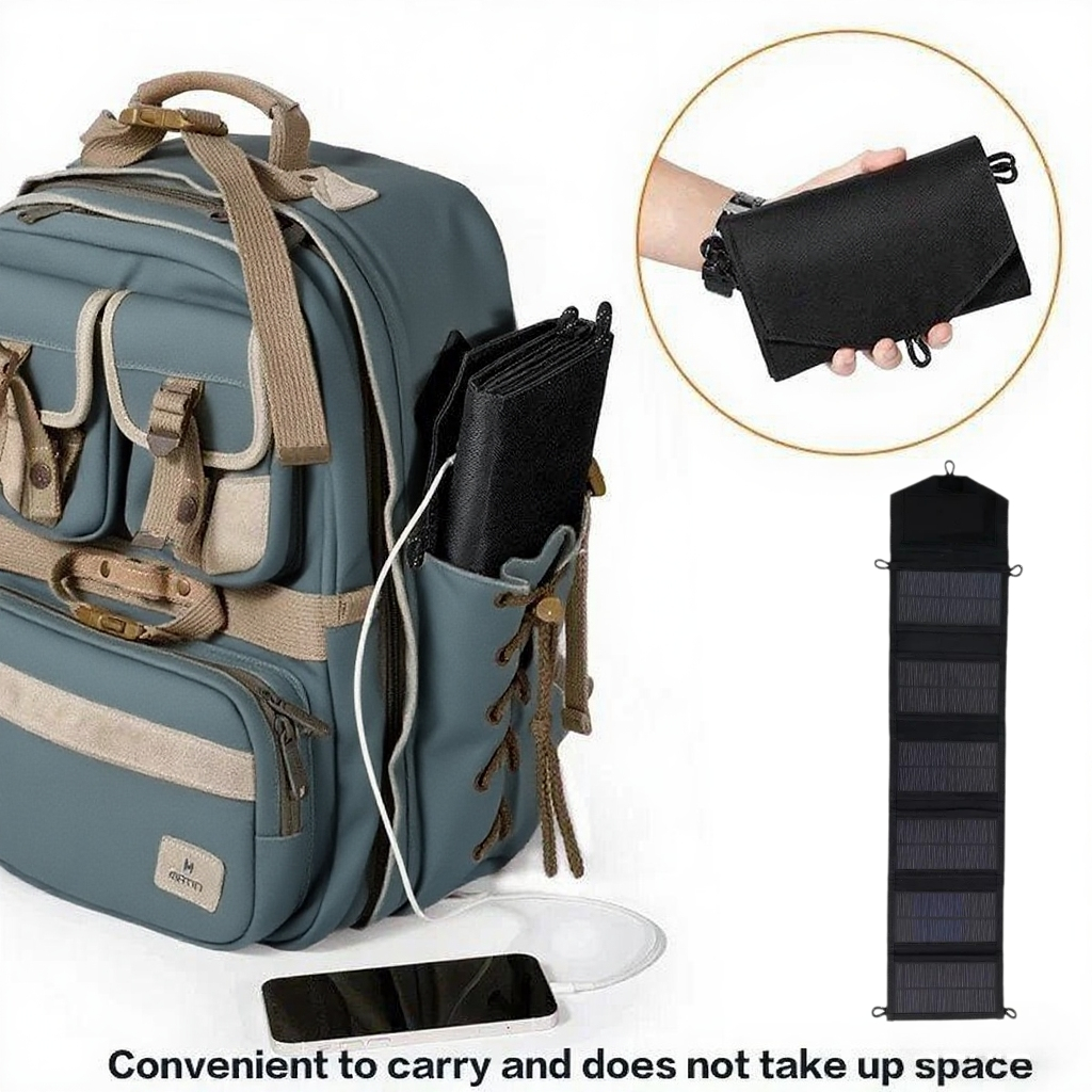 Backpack Carry Portable Foldab - مراجعة Solar Emergency Charger وسعره