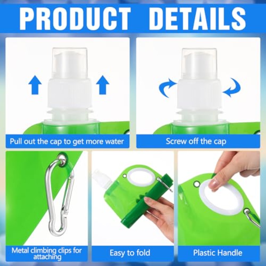 22 oz Collapsible Water Bottle - مراجعة Water Bag Collapsible وسعره