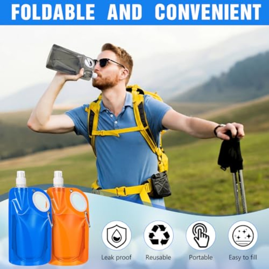 22 oz Collapsible Water Bottle - مراجعة Water Bag Collapsible وسعره