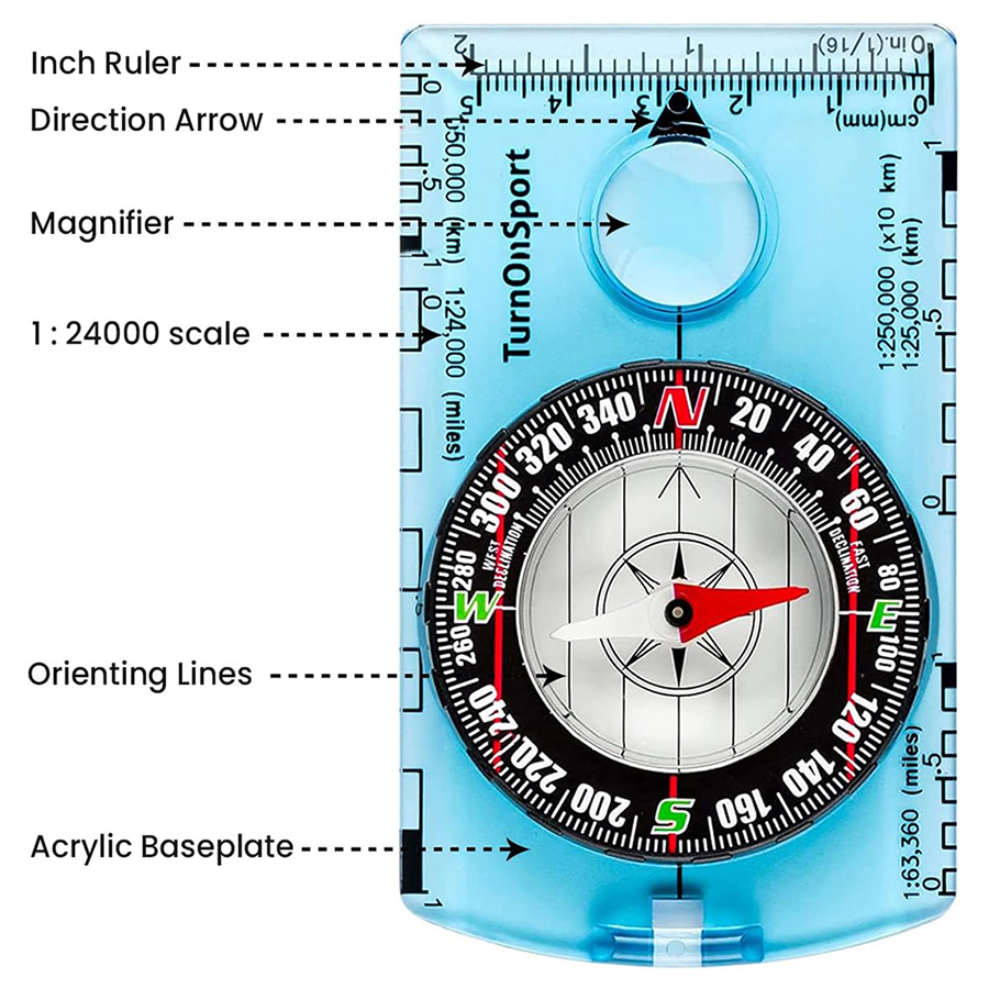 Professional Waterproof Campin - مراجعة Compass Lensatic وسعره