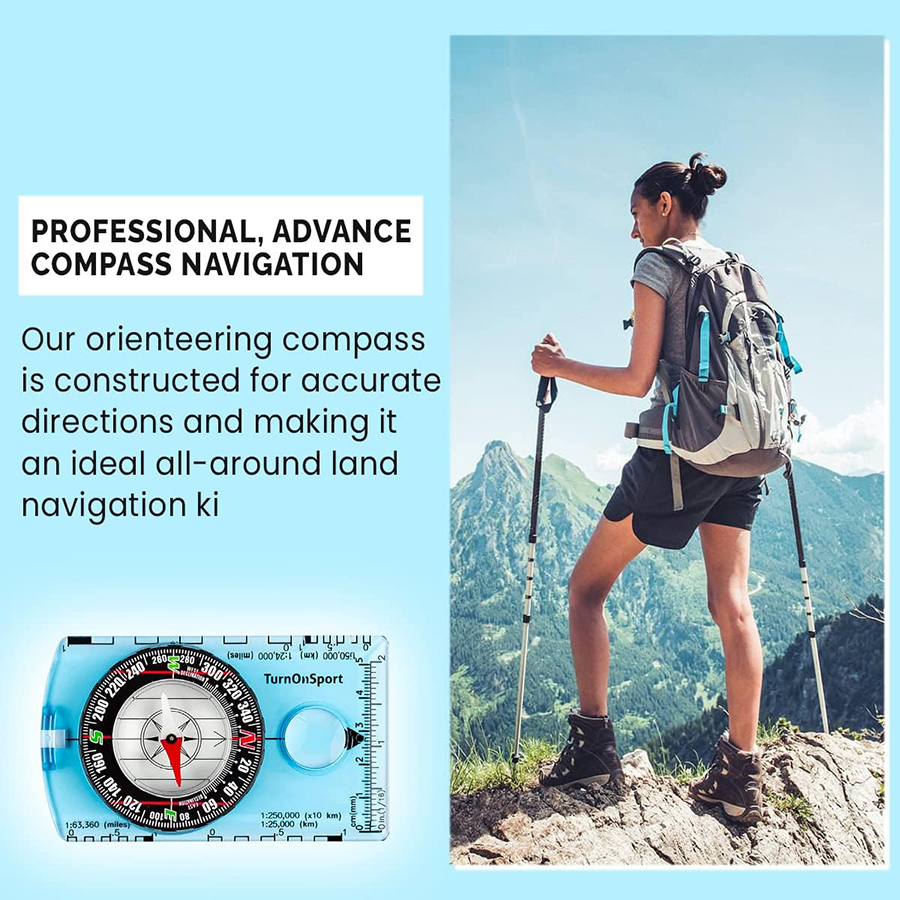 Professional Waterproof Campin - مراجعة Compass Lensatic وسعره