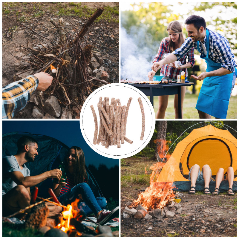 10Pcs Survival Wick Hemp Cord  - مراجعة Fire Starting Kit وسعره