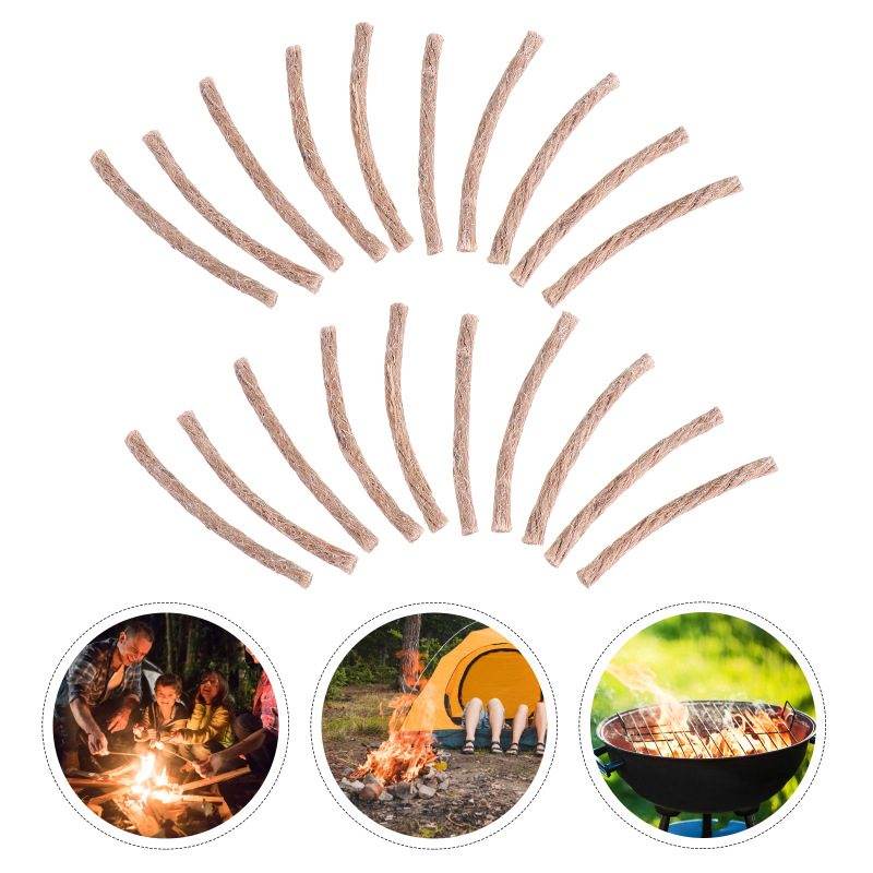 10Pcs Survival Wick Hemp Cord  - مراجعة Fire Starting Kit وسعره