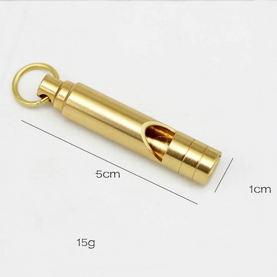 1/5pcs Brass Metal Emergency W - مراجعة Emergency Whistle Loud وسعره