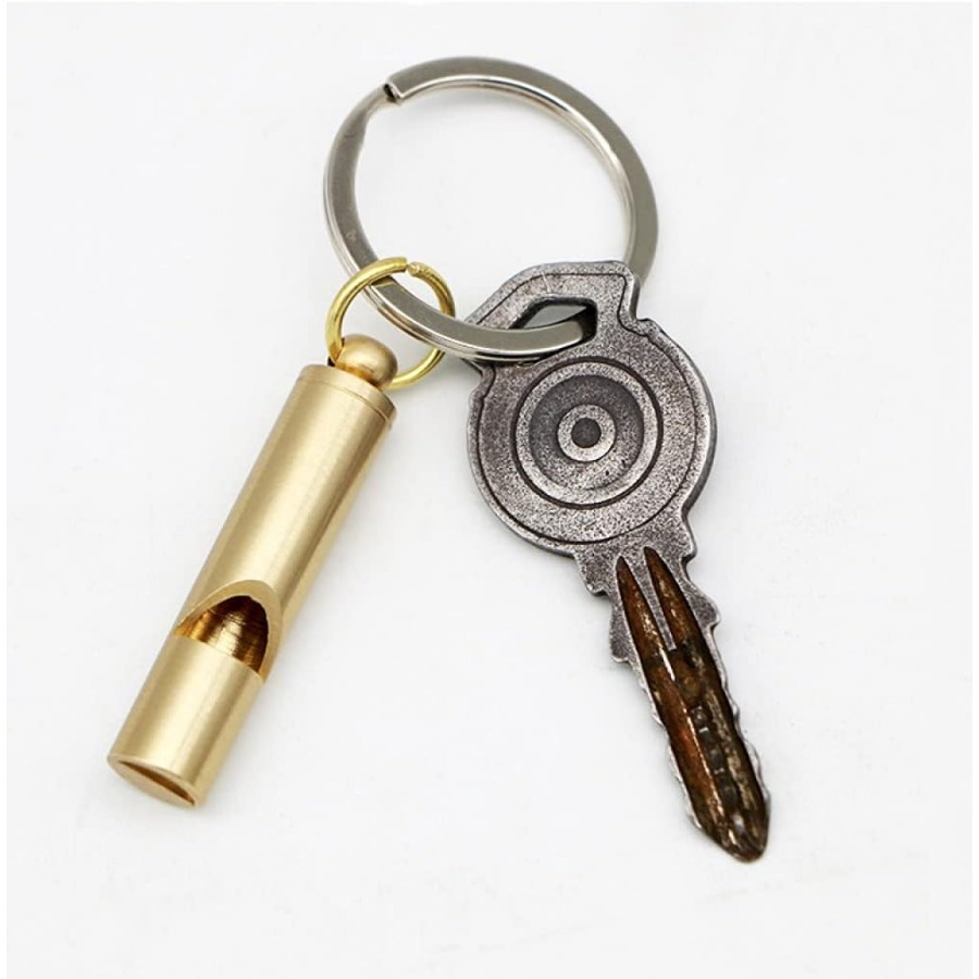 1/5pcs Brass Metal Emergency W - مراجعة Emergency Whistle Loud وسعره