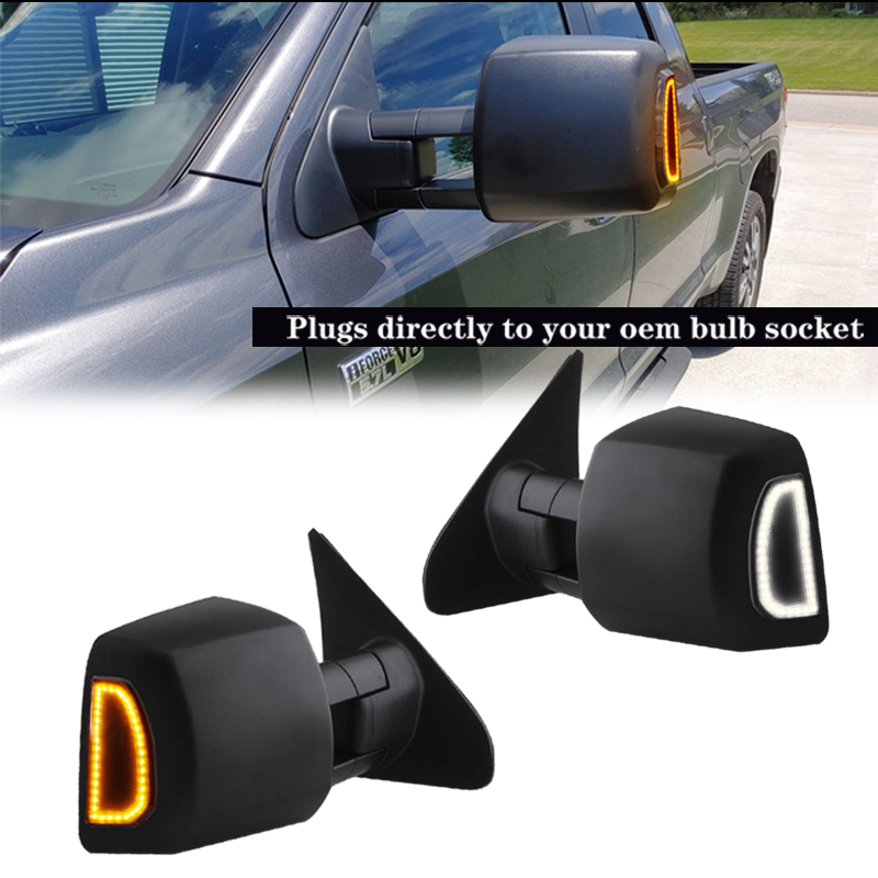 2pcs Switchback LED Side Mirro - مراجعة Signal Panel Orange وسعره