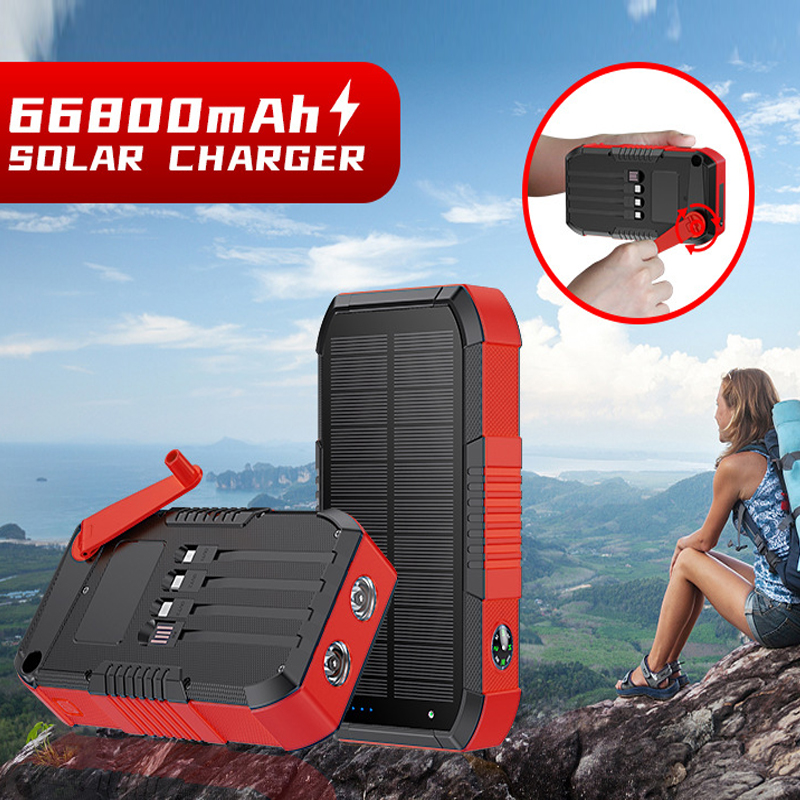 Hand Crank Solar Power Bank 66 - مراجعة Solar Emergency Charger وسعره