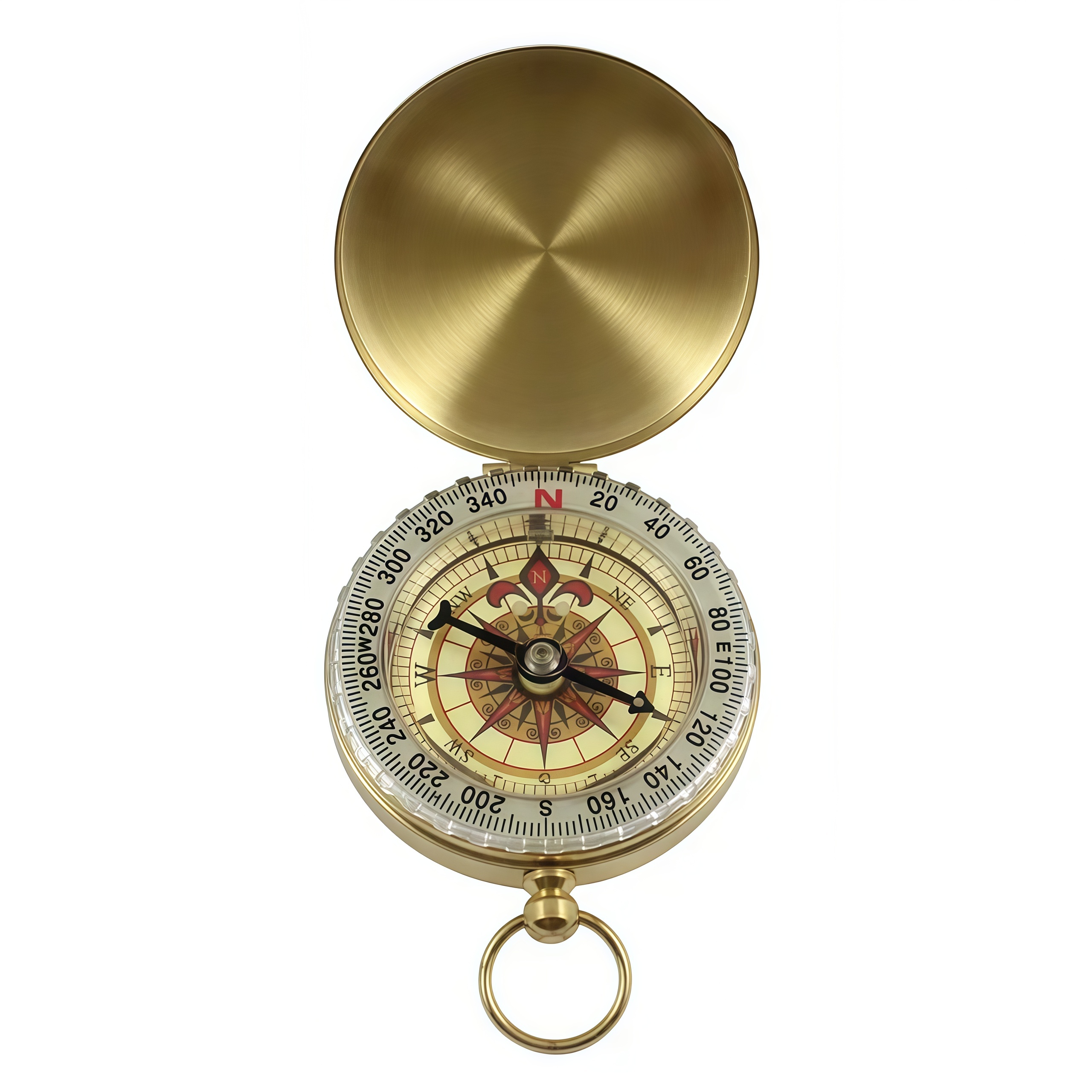 Brass Outdoor Compass - Gold C - مراجعة Compass Lensatic وسعره
