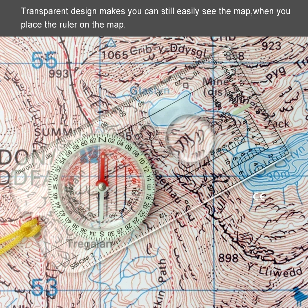Compass Navigation Map Ruler R - مراجعة Compass Lensatic وسعره