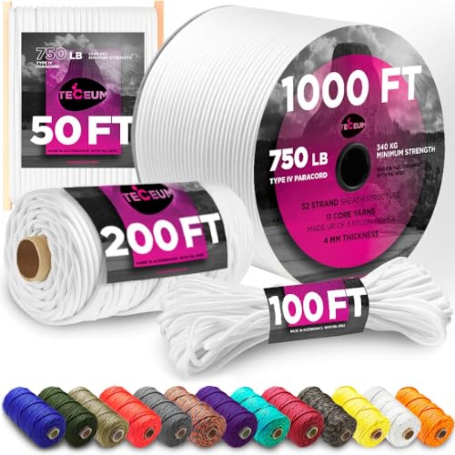 Reflective Paracord Rope 1000  - مراجعة Para Cord 1000Ft وسعره
