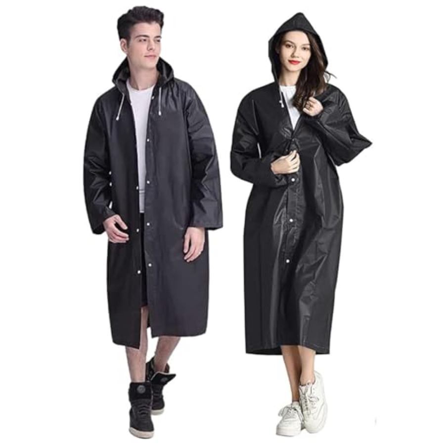 Rain Coat Poncho for Adult, 2  - مراجعة Emergency Poncho Rain وسعره