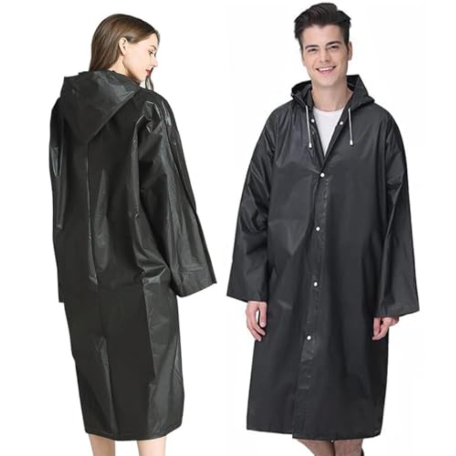 Rain Coat Poncho for Adult, 2  - مراجعة Emergency Poncho Rain وسعره