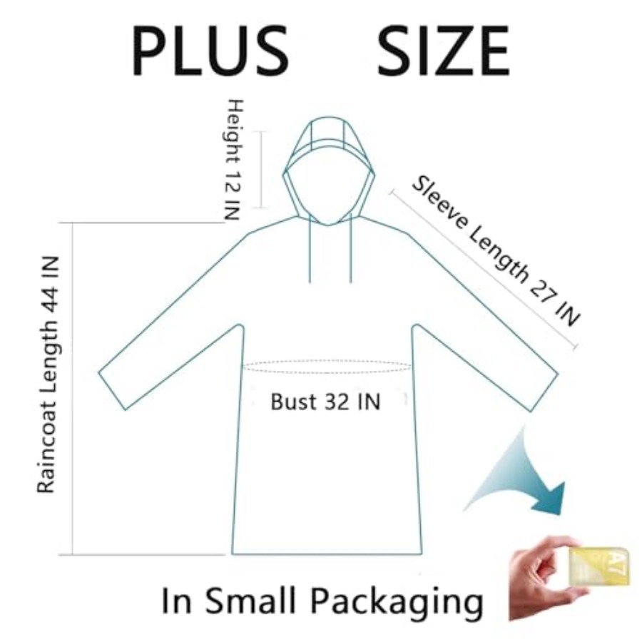 Disposable Rain Poncho Emergen - مراجعة Emergency Poncho Rain وسعره