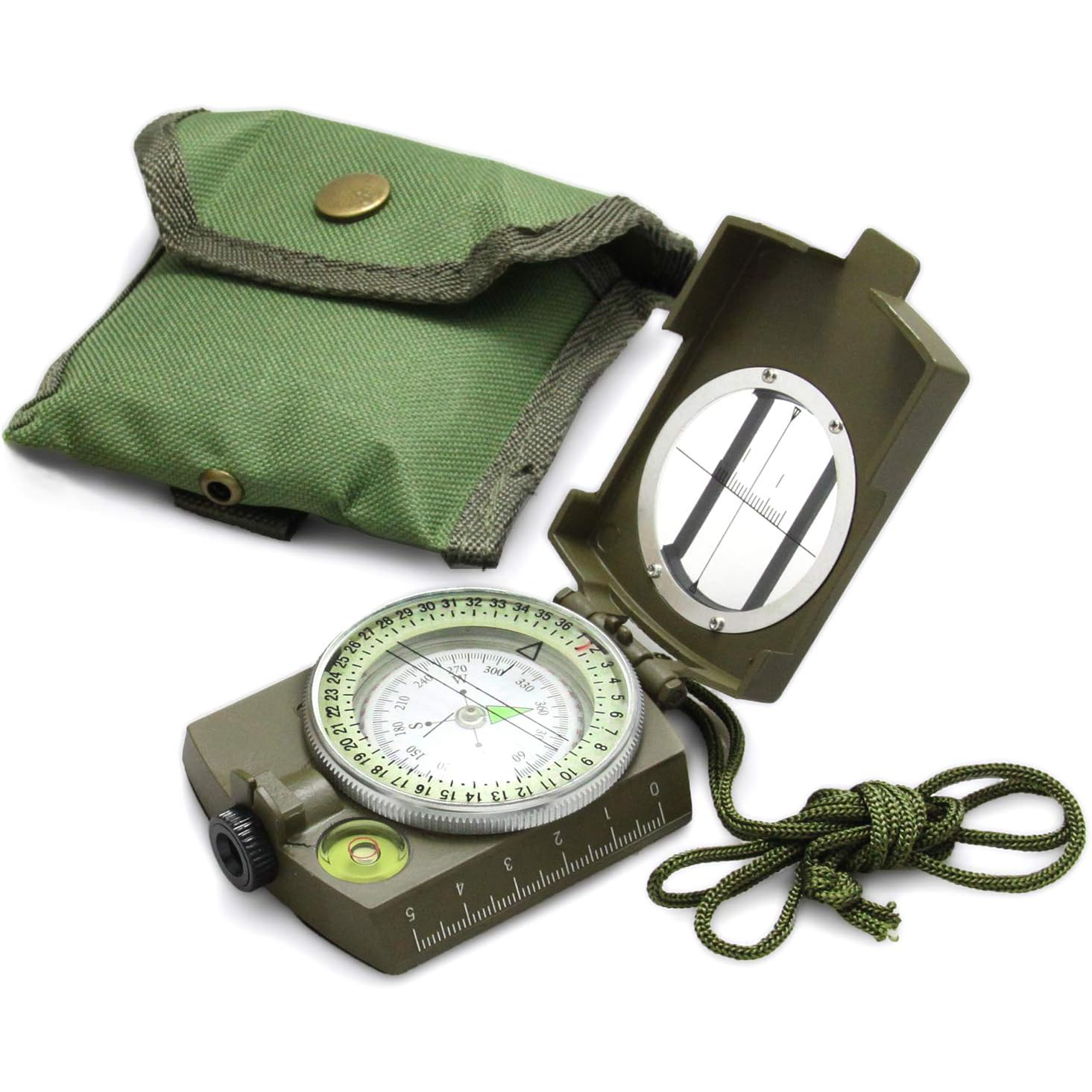 Metal Tactical Survival Milita - مراجعة Compass Lensatic وسعره
