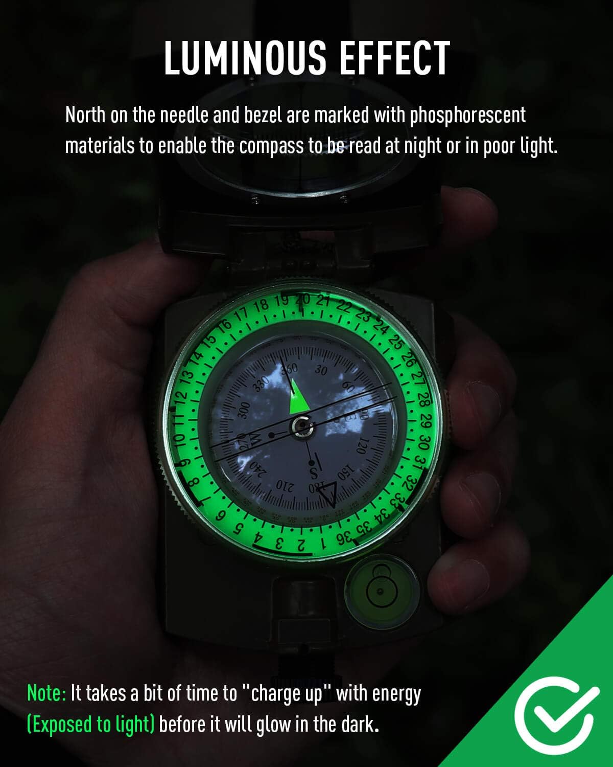 Metal Tactical Survival Milita - مراجعة Compass Lensatic وسعره