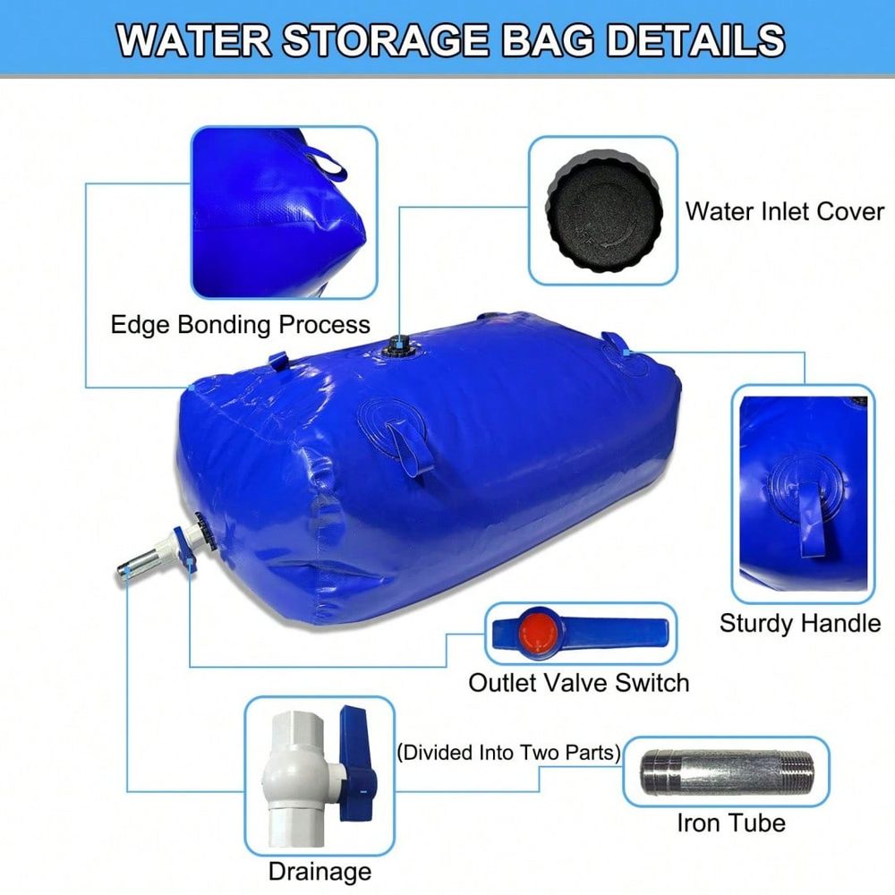 Large Collapsible Water Tank F - مراجعة Water Bag Collapsible وسعره