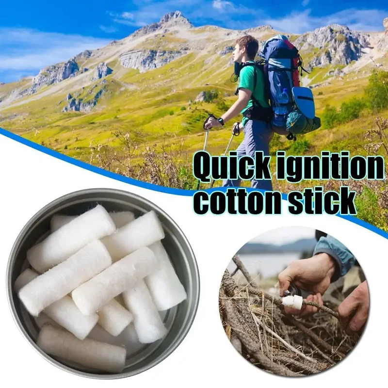 12pcs Outdoor Camping Paraffin - مراجعة Fire Starting Kit وسعره