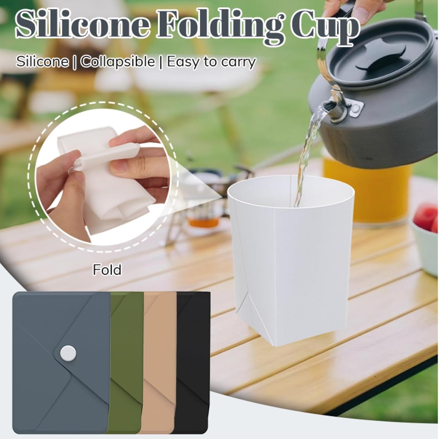Silicone Collapsible Travel Cu - مراجعة Water Bag Collapsible وسعره