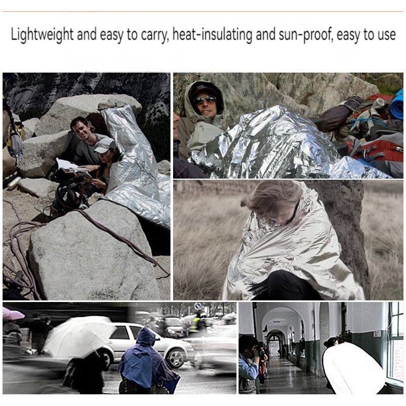 Outdoor emergency blanket port - مراجعة Survival Blanket Reflective وسعره