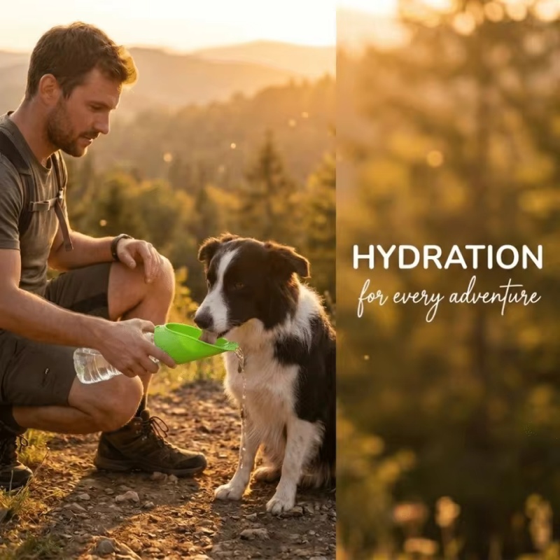 Dog cat Travel Water Bottle  P - مراجعة Water Bag Collapsible وسعره