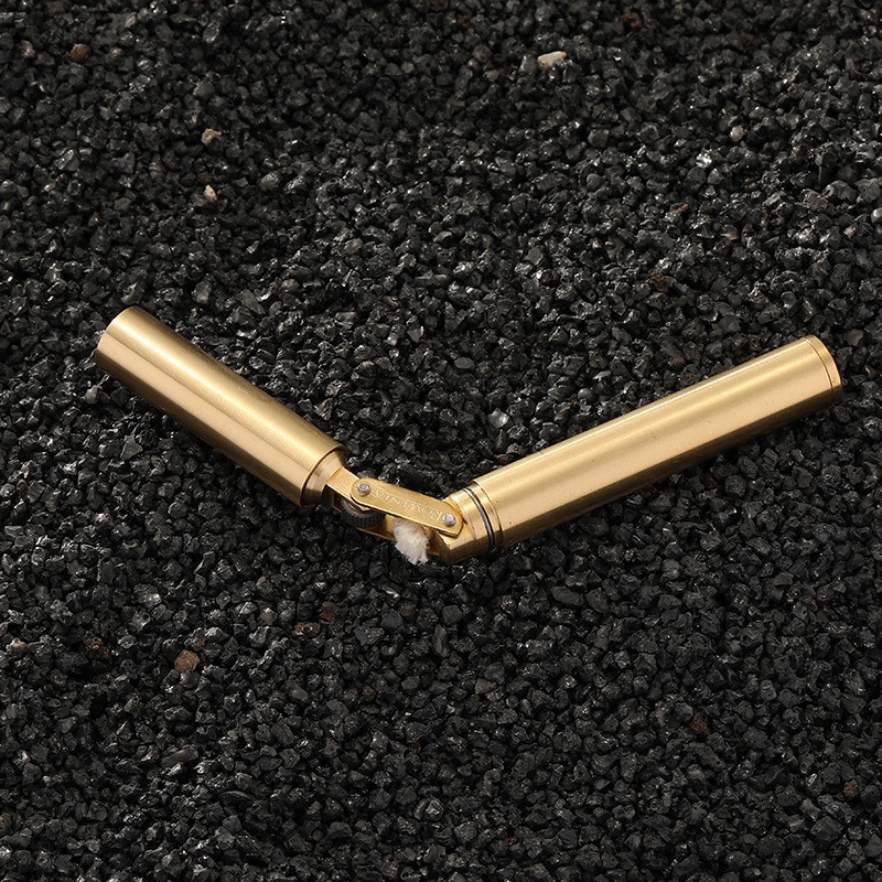Retro Brass Lighter Nunchaku S - مراجعة Fire Starting Kit وسعره